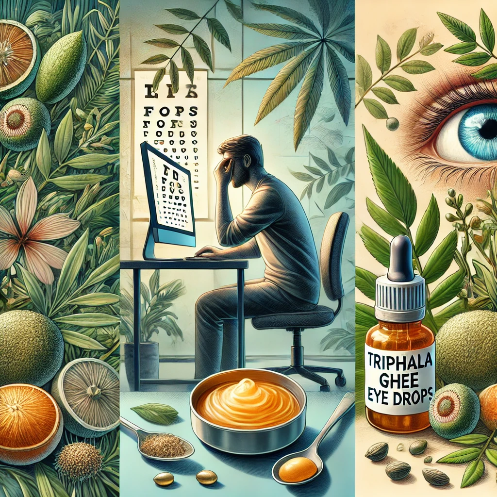 Triphala ghrita eye drops benefits